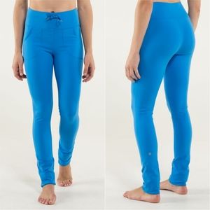 LULULEMON Skinny Will Blue Cornflower Leggings 8